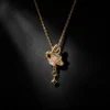 S925 Enamel Butterfly Zircon Pendant Necklace S925 Enamel Butterfly Zircon Pendant Necklace