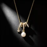 S925 Hetian Jade Star Zircon Pendant Necklace
