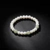 S925 Hetian Jade Freshwater Pearl Stretch Bracelet