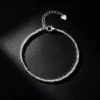 S925 Sterling Silver Tiny Fragment Bead Bracelet