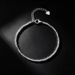 S925 Sterling Silver Tiny Fragment Bead Bracelet