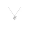 Geowence S925 Sterling Silver Swan Pendant Necklace