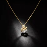 Geowence S925 Sterling Silver Swan Pendant Necklace