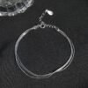 S925 Sterling Silver Multi-layer Snake Chain Bracelet S925 Sterling Silver Multi-layer Snake Chain Bracelet
