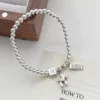 S925 Silver Retro Charm Bead Stretch Bracelet S925 Silver Retro Charm Bead Stretch Bracelet