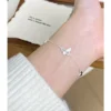 S990 Silver Delicate Butterfly Chain Bracelet S990 Silver Delicate Butterfly Chain Bracelet