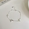 S990 Silver Delicate Butterfly Chain Bracelet S990 Silver Delicate Butterfly Chain Bracelet
