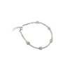 S925 Silver Tiny Butterfly Chip Bead Bracelet