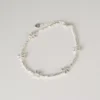 S925 Silver Tiny Butterfly Chip Bead Bracelet