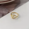 S925 Split Heart Open Adjustable Ring S925 Split Heart Open Adjustable Ring