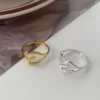 S925 Split Heart Open Adjustable Ring S925 Split Heart Open Adjustable Ring