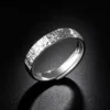 S925 Sterling Silver Crushed Ice Open Band Ring