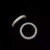 S925 Silver Full Eternity Paved Cubic Zirconia Ring