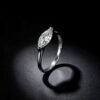 Marquise Cut CZ S925 Sterling Silver Solitaire Ring