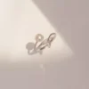 S925 Mermaid Tail Freshwater Pearl Open Ring