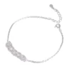S925 Silver Coin‑Pattern Charm Bracelet