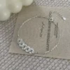 S925 Silver Coin‑Pattern Charm Bracelet