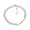 S925 Silver Clear Quartz Beaded Bracelet