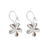 S925 Sterling Silver Flower Hook Drop Earrings