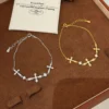 S925 Silver Cubic Zirconia Cross Bracelet S925 Silver Cubic Zirconia Cross Bracelet