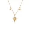 S925 Silver Starburst Zircon Delicate Women Necklace S925 Silver Starburst Zircon Delicate Women Necklace