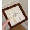 S925 Silver Starburst Zircon Delicate Women Necklace S925 Silver Starburst Zircon Delicate Women Necklace