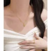 S925 Silver Starburst Zircon Delicate Women Necklace S925 Silver Starburst Zircon Delicate Women Necklace