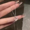 S925 Silver Chalcedony Gourd Zircon Chinese Style Necklace