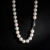 S925 Silver Near-Round Pearl Necklace
