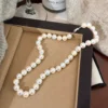 S925 Silver Near-Round Pearl Necklace