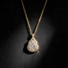 S925 Silver Zircon Gourd Oriental Luxury Necklace S925 Silver Zircon Gourd Oriental Luxury Necklace