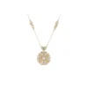 S925 Silver Clover Shell Pearl Vintage Chinese Necklace