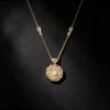 S925 Silver Clover Shell Pearl Vintage Chinese Necklace