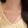S925 Silver Clover Shell Pearl Vintage Chinese Necklace