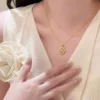 S925 Vintage Floral Hollow Cubic Zirconia Necklace