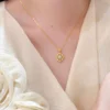 S925 Vintage Floral Hollow Cubic Zirconia Necklace