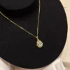 S925 Vintage Teardrop Light‑Blue Zircon Necklace S925 Vintage Teardrop Light‑Blue Zircon Necklace