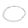S925 Silver Freshwater Pearl Half‑Bangle Bracelet