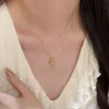 S925 Enamel Butterfly Zircon Pendant Necklace S925 Enamel Butterfly Zircon Pendant Necklace