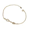 S925 Silver CZ Gourd Charm Chain Bracelet S925 Silver CZ Gourd Charm Chain Bracelet