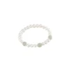 S925 Hetian Jade Freshwater Pearl Stretch Bracelet