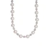 S925 Silver Imitation Pearl Rhinestone Necklace Elegant Women Clavicle Chain