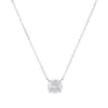 S925 Octagonal Multi‑Cut Cubic Zirconia Necklace