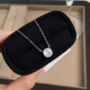 S925 Octagonal Multi‑Cut Cubic Zirconia Necklace