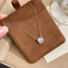 S925 Octagonal Multi‑Cut Cubic Zirconia Necklace