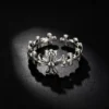 Vintage Cross S925 Sterling Silver Open Adjustable Ring
