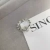 Vintage Cross S925 Sterling Silver Open Adjustable Ring