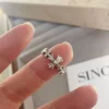 Vintage Cross S925 Sterling Silver Open Adjustable Ring