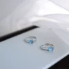 S925 Silver Natural Aquamarine Adjustable Ring S925 Silver Natural Aquamarine Adjustable Ring