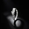 Fine Silver Floral Vine Open Adjustable Ring Fine Silver Floral Vine Open Adjustable Ring